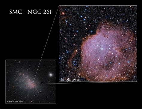 Hubble Traces Star Formation in a Nearby Nebula .